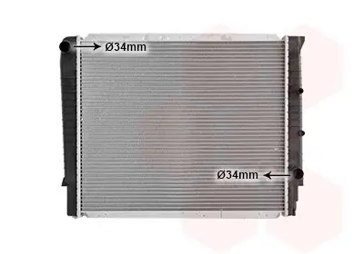 Kühler, Motorkühlung VAN WEZEL 59002087 Bild Kühler, Motorkühlung VAN WEZEL 59002087