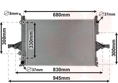 Kühler, Motorkühlung VAN WEZEL 59002115