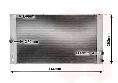 Kühler, Motorkühlung VAN WEZEL 59002141 Bild Kühler, Motorkühlung VAN WEZEL 59002141