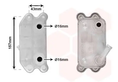 Ölkühler, Motoröl VAN WEZEL 59003168 Bild Ölkühler, Motoröl VAN WEZEL 59003168