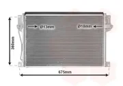 Kondensator, Klimaanlage VAN WEZEL 59005077