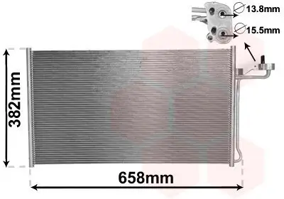 Kondensator, Klimaanlage VAN WEZEL 59005150 Bild Kondensator, Klimaanlage VAN WEZEL 59005150