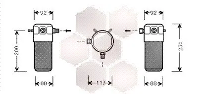 Trockner, Klimaanlage VAN WEZEL 5900D099 Bild Trockner, Klimaanlage VAN WEZEL 5900D099