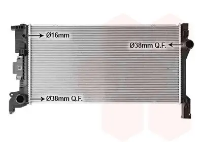 Kühler, Motorkühlung VAN WEZEL 59012703 Bild Kühler, Motorkühlung VAN WEZEL 59012703