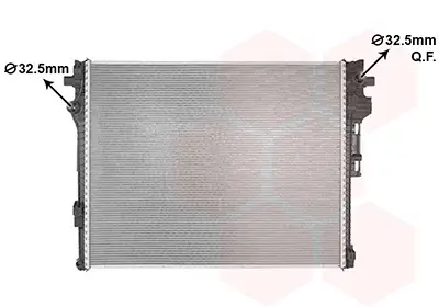 Kühler, Motorkühlung VAN WEZEL 59012704 Bild Kühler, Motorkühlung VAN WEZEL 59012704