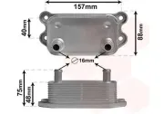 Ölkühler, Motoröl VAN WEZEL 59013701