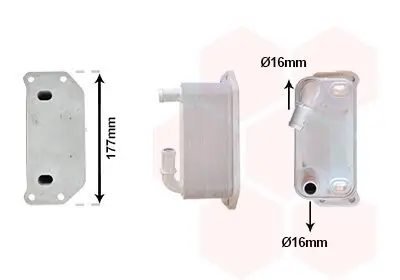 Ölkühler, Motoröl VAN WEZEL 59013708