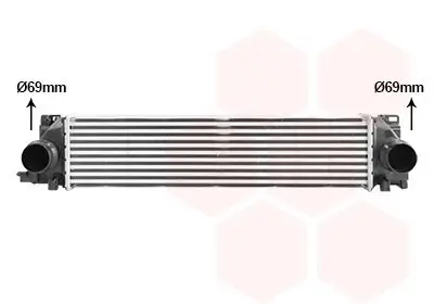 Ladeluftkühler VAN WEZEL 59014700