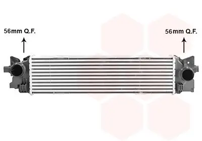 Ladeluftkühler VAN WEZEL 59014702