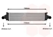 Ladeluftkühler VAN WEZEL 59014703