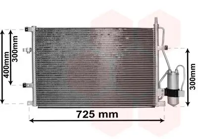 Kondensator, Klimaanlage VAN WEZEL 59015107 Bild Kondensator, Klimaanlage VAN WEZEL 59015107