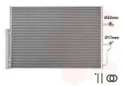 Kondensator, Klimaanlage VAN WEZEL 59015703