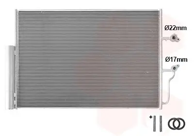 Kondensator, Klimaanlage VAN WEZEL 59015703 Bild Kondensator, Klimaanlage VAN WEZEL 59015703