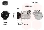 Kompressor, Klimaanlage 12 V VAN WEZEL 5901K002