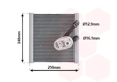 Verdampfer, Klimaanlage VAN WEZEL 5901V702