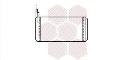 Wärmetauscher, Innenraumheizung VAN WEZEL 73006032 Bild Wärmetauscher, Innenraumheizung VAN WEZEL 73006032