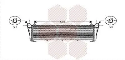 Kühler, Motorkühlung vorne VAN WEZEL 74002053 Bild Kühler, Motorkühlung vorne VAN WEZEL 74002053