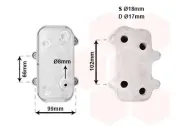 Ölkühler, Motoröl VAN WEZEL 74003063