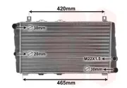 Kühler, Motorkühlung VAN WEZEL 76002002