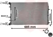 Kühler, Motorkühlung VAN WEZEL 76002008