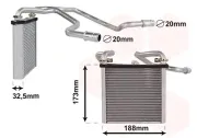Wärmetauscher, Innenraumheizung VAN WEZEL 76016701