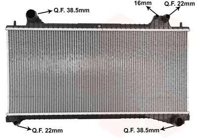 Kühler, Motorkühlung VAN WEZEL 77012701 Bild Kühler, Motorkühlung VAN WEZEL 77012701