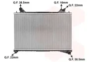 Kühler, Motorkühlung VAN WEZEL 77012705