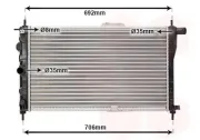 Kühler, Motorkühlung VAN WEZEL 81002001