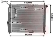 Kühler, Motorkühlung VAN WEZEL 81002066