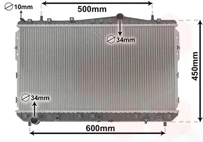 Kühler, Motorkühlung VAN WEZEL 81002073 Bild Kühler, Motorkühlung VAN WEZEL 81002073