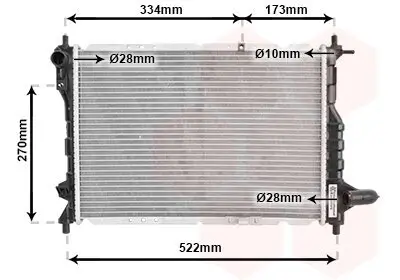 Kühler, Motorkühlung VAN WEZEL 81002075 Bild Kühler, Motorkühlung VAN WEZEL 81002075