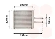 Wärmetauscher, Innenraumheizung VAN WEZEL 81006027