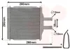 Wärmetauscher, Innenraumheizung VAN WEZEL 81006088