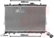 Kühler, Motorkühlung VAN WEZEL 82002104