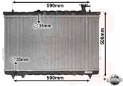 Kühler, Motorkühlung VAN WEZEL 82002109