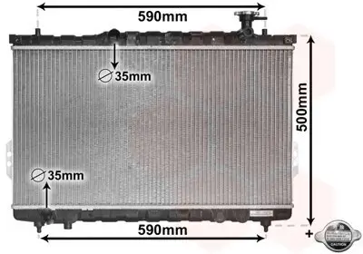 Kühler, Motorkühlung VAN WEZEL 82002109 Bild Kühler, Motorkühlung VAN WEZEL 82002109