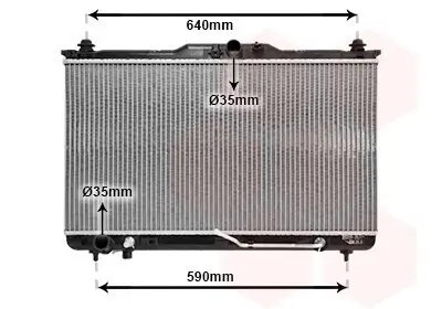 Kühler, Motorkühlung VAN WEZEL 82002114 Bild Kühler, Motorkühlung VAN WEZEL 82002114
