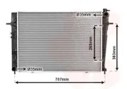 Kühler, Motorkühlung VAN WEZEL 82002126