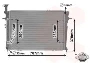 Kühler, Motorkühlung VAN WEZEL 82002130