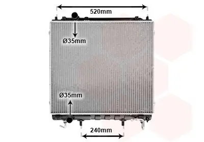 Kühler, Motorkühlung VAN WEZEL 82002146 Bild Kühler, Motorkühlung VAN WEZEL 82002146