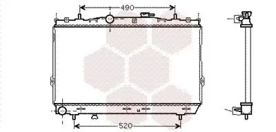 Kühler, Motorkühlung VAN WEZEL 82002185