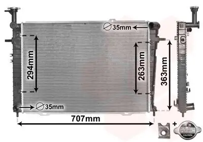 Kühler, Motorkühlung VAN WEZEL 82002210