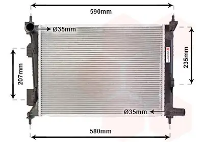 Kühler, Motorkühlung VAN WEZEL 82002277