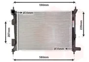 Kühler, Motorkühlung VAN WEZEL 82002277