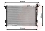 Kühler, Motorkühlung VAN WEZEL 82002285