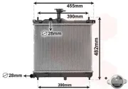 Kühler, Motorkühlung VAN WEZEL 82002291