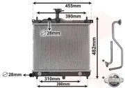 Kühler, Motorkühlung VAN WEZEL 82002292