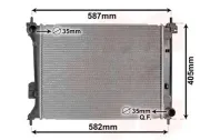 Kühler, Motorkühlung VAN WEZEL 82002302