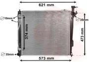Kühler, Motorkühlung VAN WEZEL 82002339
