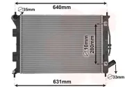 Kühler, Motorkühlung VAN WEZEL 82002436